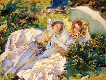  Singer Oil Painting - Simplon Pass The Tease John Singer Sargent
